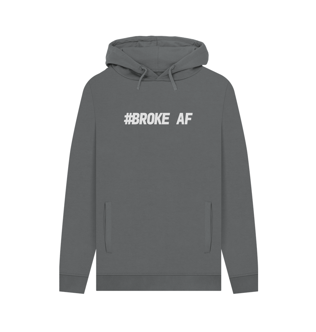 Slate Grey Broke Men's Hoodie
