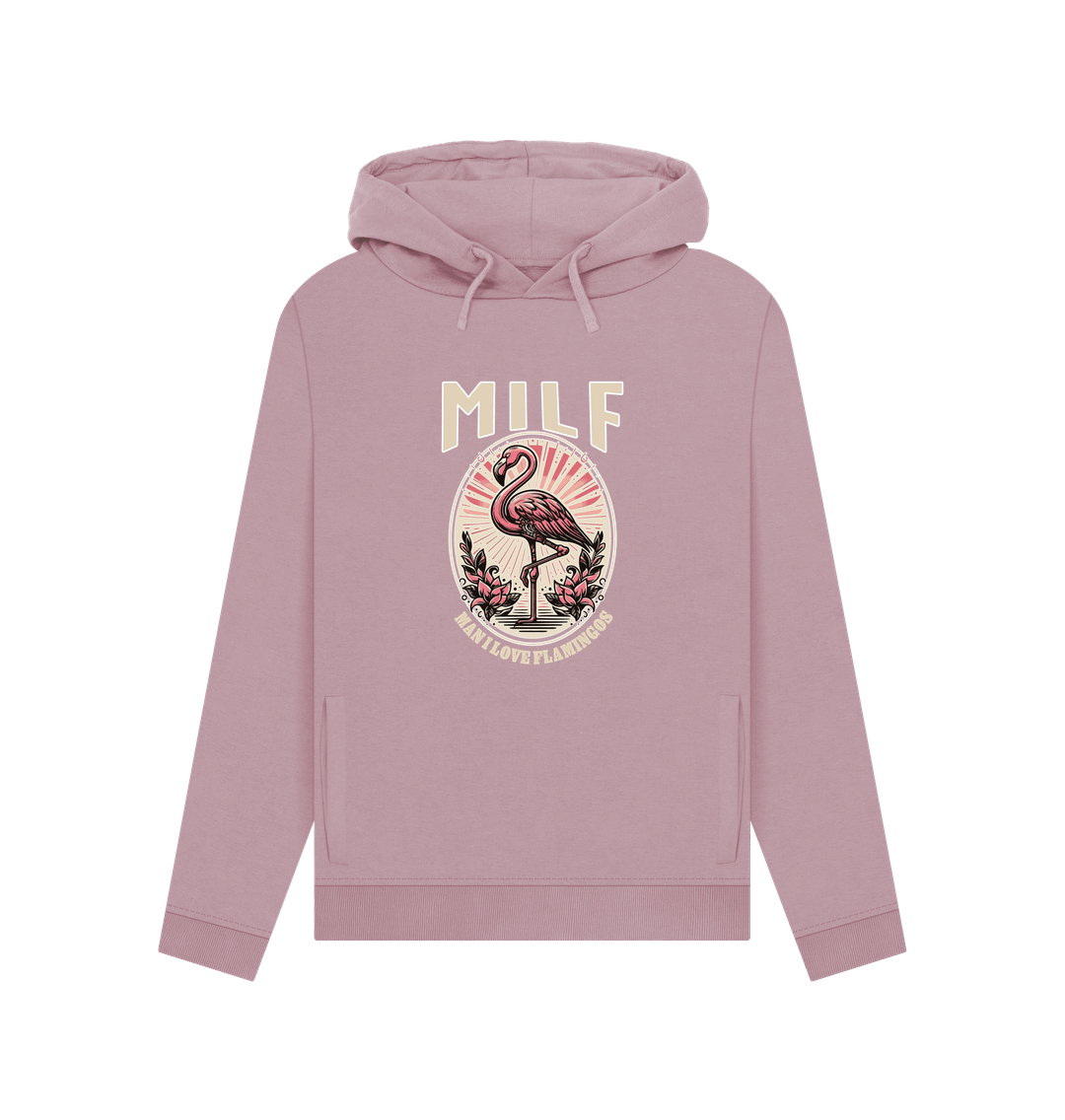 Mauve Milf Flamingo Women's Hoodie