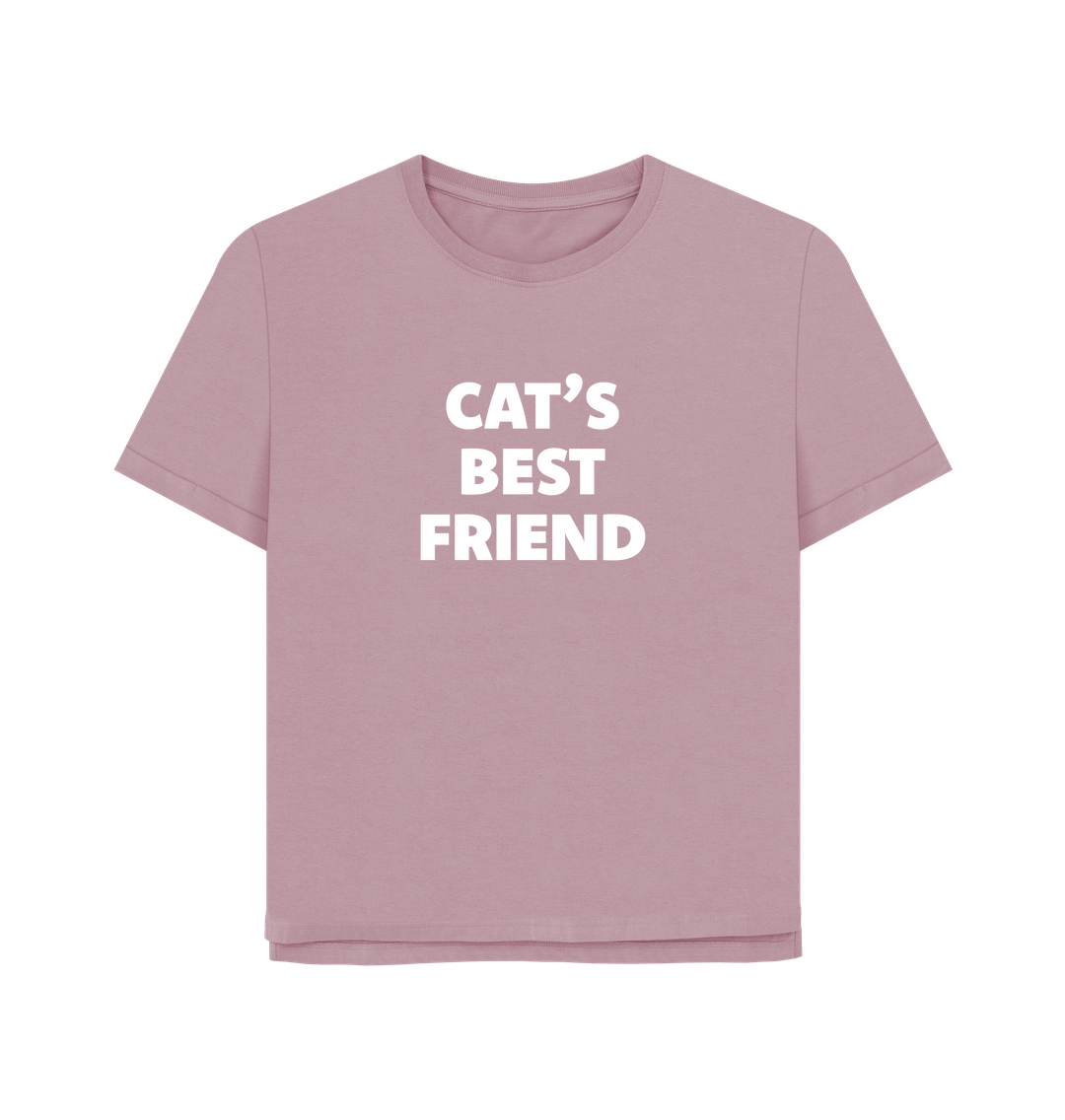 Mauve Cat's Best Friend Women's Relaxed Fit T-shirt