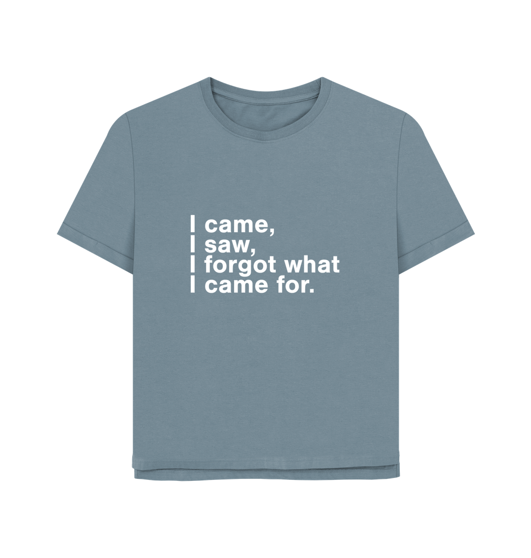 Stone Blue Printed T-shirt