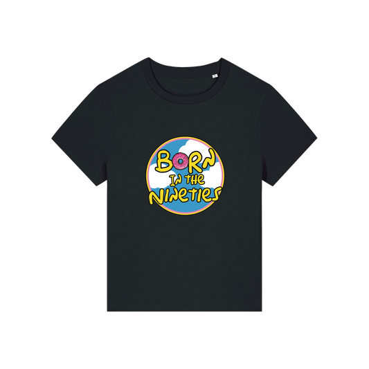 black geek tshirt with the slogan 'born in the 90's'