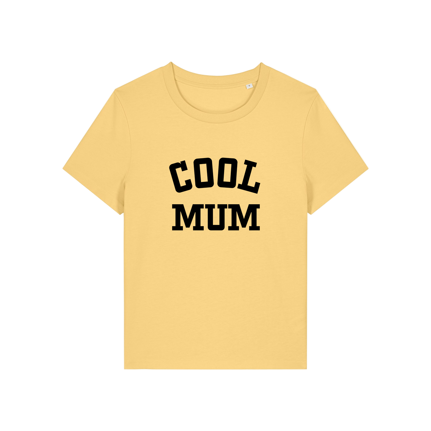 yellow mum t-shirt with the slogan 'cool mum'