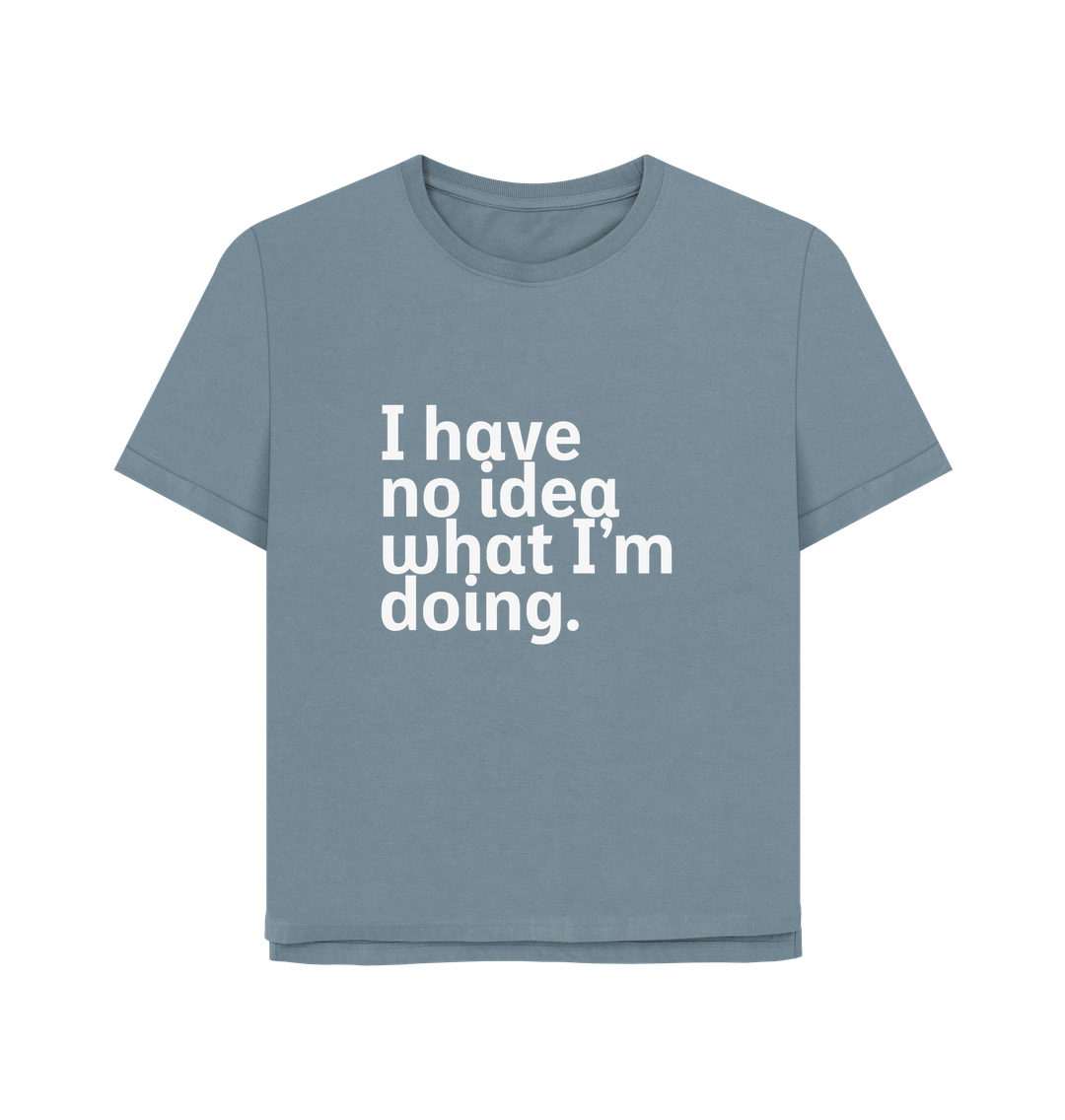 Stone Blue Printed T-shirt