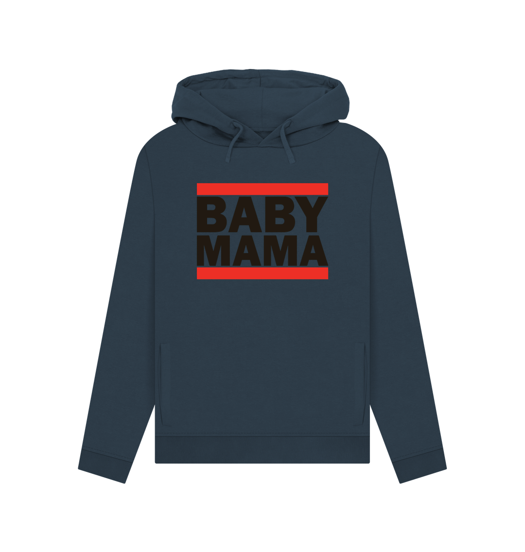 Navy Blue Baby Mama Women's Hoodie