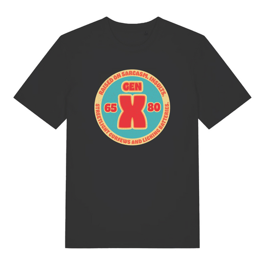 black women's slogan t-shirt with a gen x design