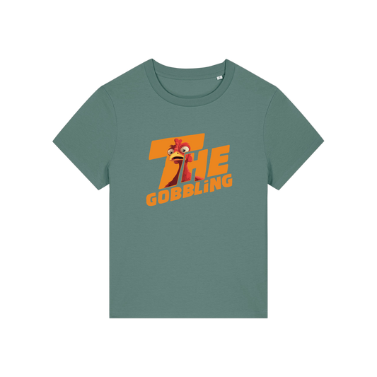 green christmas t-shirt with the slogan 'the gobbling'