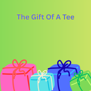 Colourful gift boxes with bows in pink, blue, and green sit below the text 