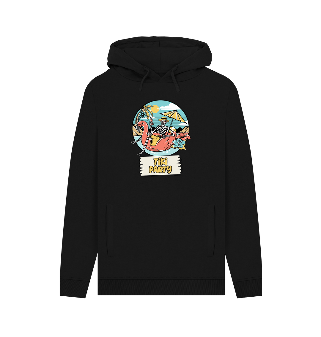 Black Tiki Party Men's Hoodie