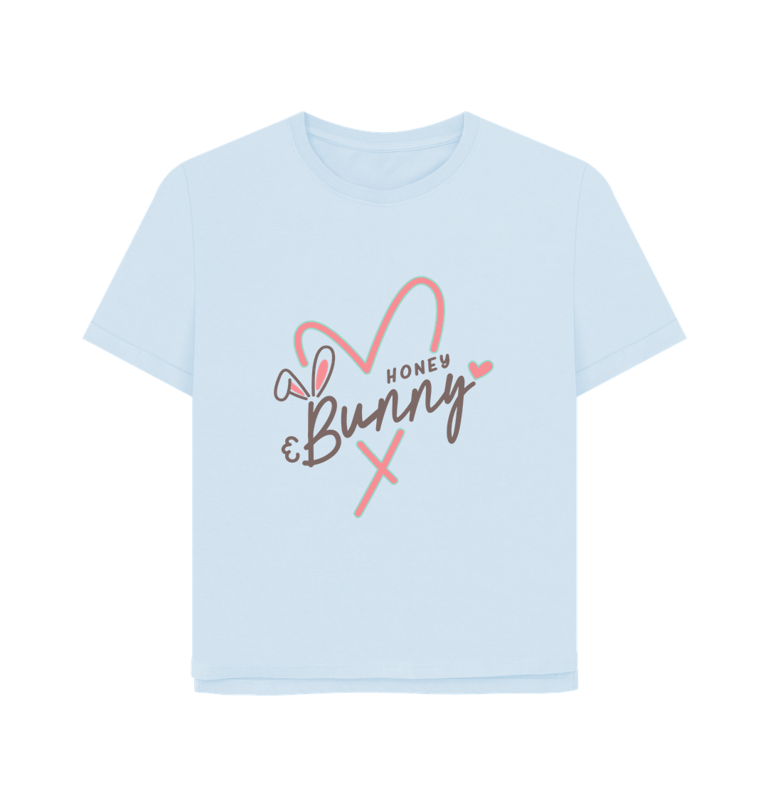 Sky Blue Honey Bunny Women's Relaxed Fit T-shirt