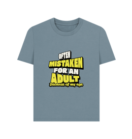 Stone Blue Printed T-shirt