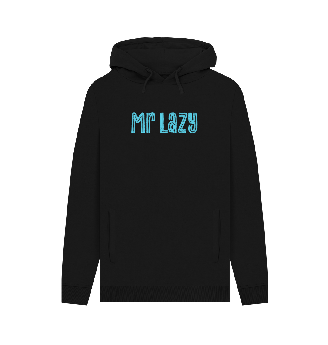 Black Mr Lazy Men's Hoodie