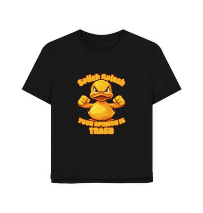 Black Splish Splash Women's Relaxed Fit T-shirt