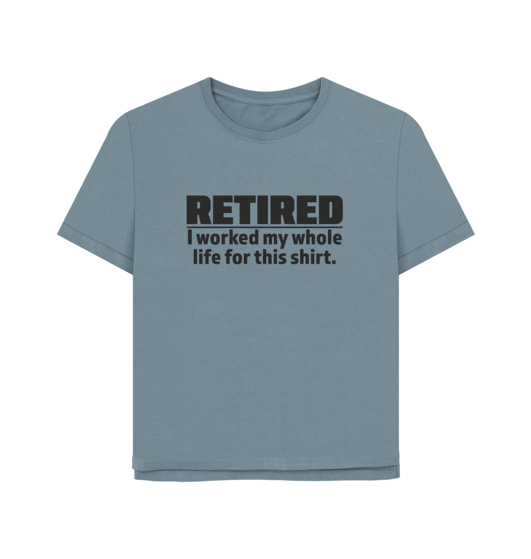 Stone Blue Retired Women's Relaxed Fit T-shirt