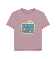 Mauve Good Vibes Women's Relaxed Fit T-shirt