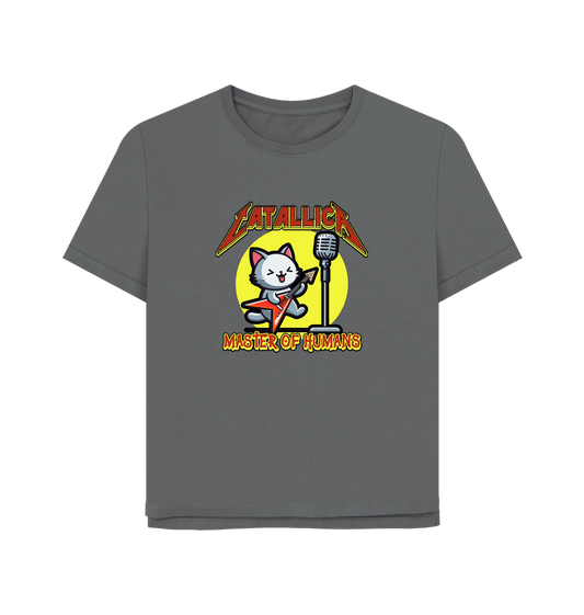 Slate Grey Catallica Women's Relaxed Fit T-shirt