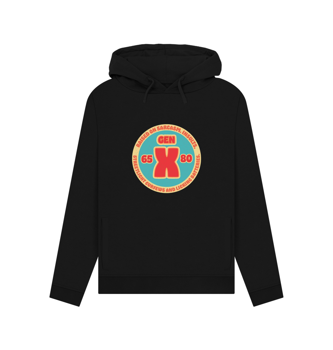 Black Gen X Women's Hoodie
