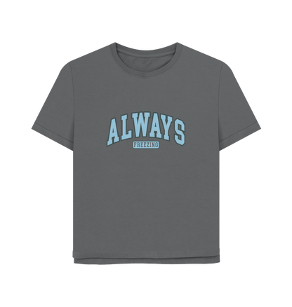 Slate Grey Always Freezing Women's Relaxed Fit T-shirt