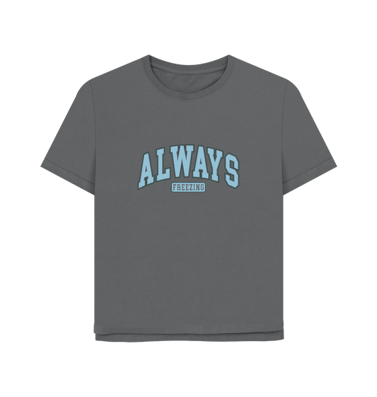 Slate Grey Always Freezing Women's Relaxed Fit T-shirt