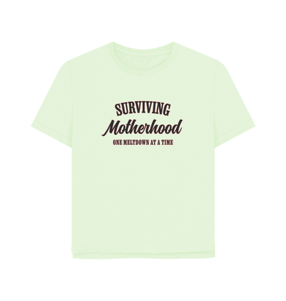 Pastel Green Motherhood Women's Relaxed Fit T-shirt