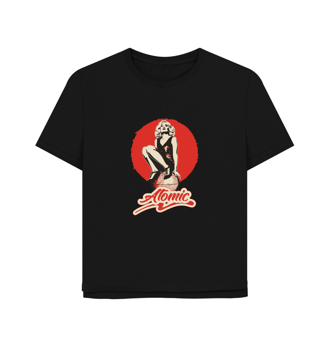 Black Atomic Women's Relaxed Fit T-shirt