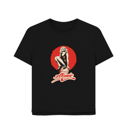 Black Atomic Women's Relaxed Fit T-shirt
