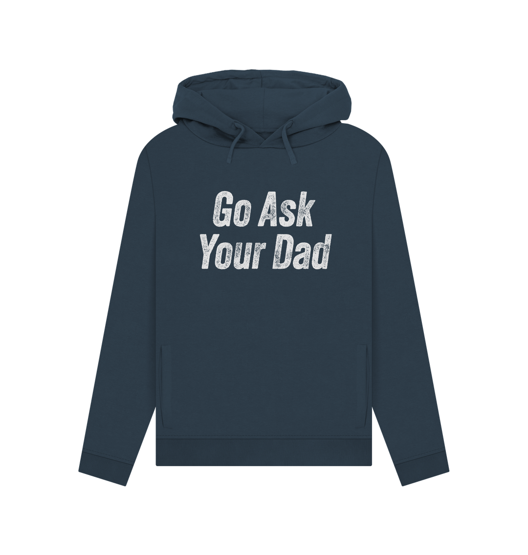 Navy Blue Ask Your Dad Women's Hoodie