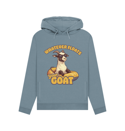 Stone Blue Floats Your Goat Women's Hoodie