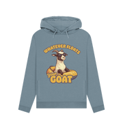 Stone Blue Floats Your Goat Women's Hoodie