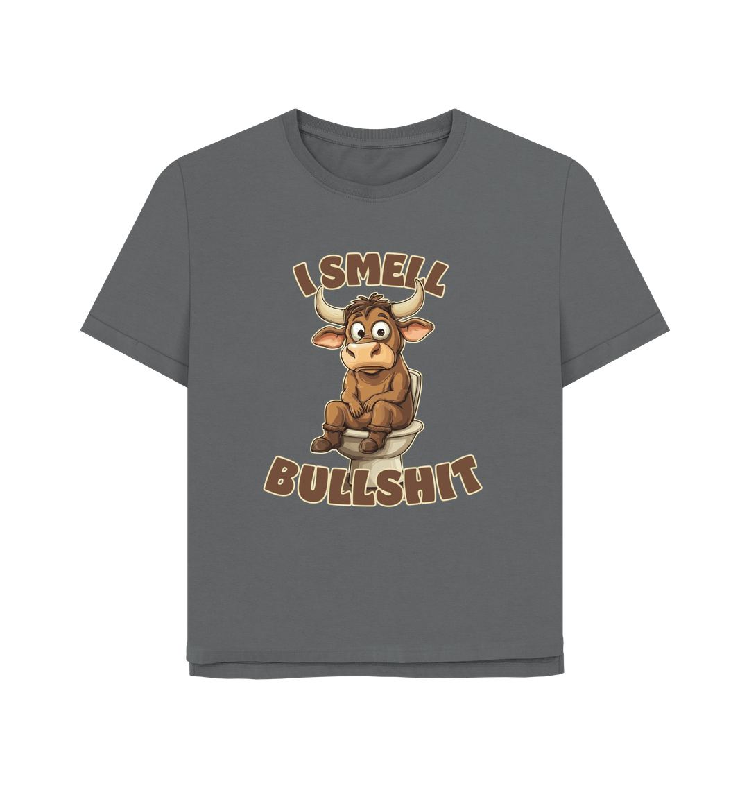 Slate Grey Smell Bull Women's Relaxed Fit T-shirt