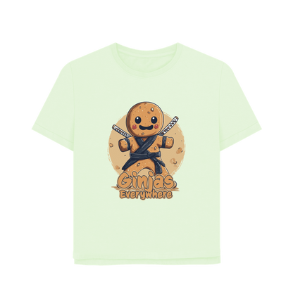 Pastel Green Ginja Ninja Women's Relaxed Fit T-shirt