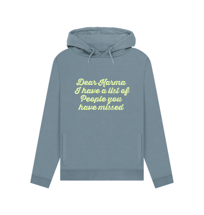 Stone Blue Dear Karma Women's Hoodie