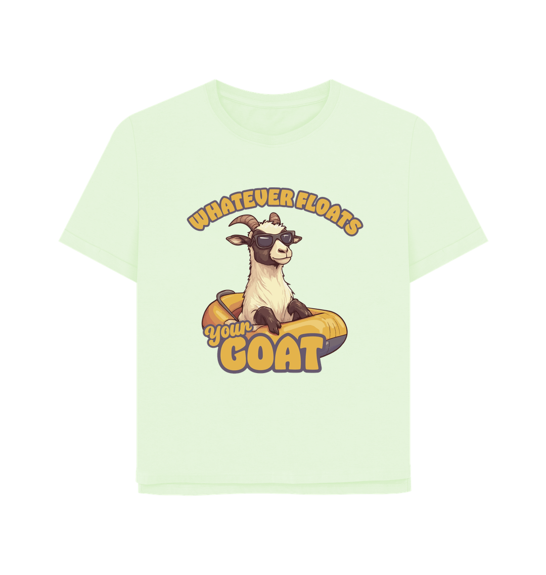 Pastel Green Floats Your Goat Women's Relaxed Fit T-shirt