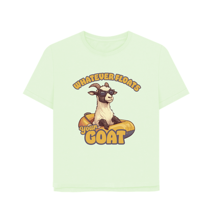 Pastel Green Floats Your Goat Women's Relaxed Fit T-shirt