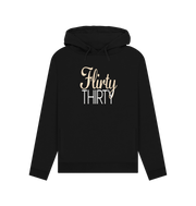 Black Flirty Thirty Women's Hoodie