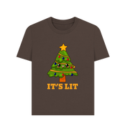 Chocolate It's Lit Women's Christmas T-shirt