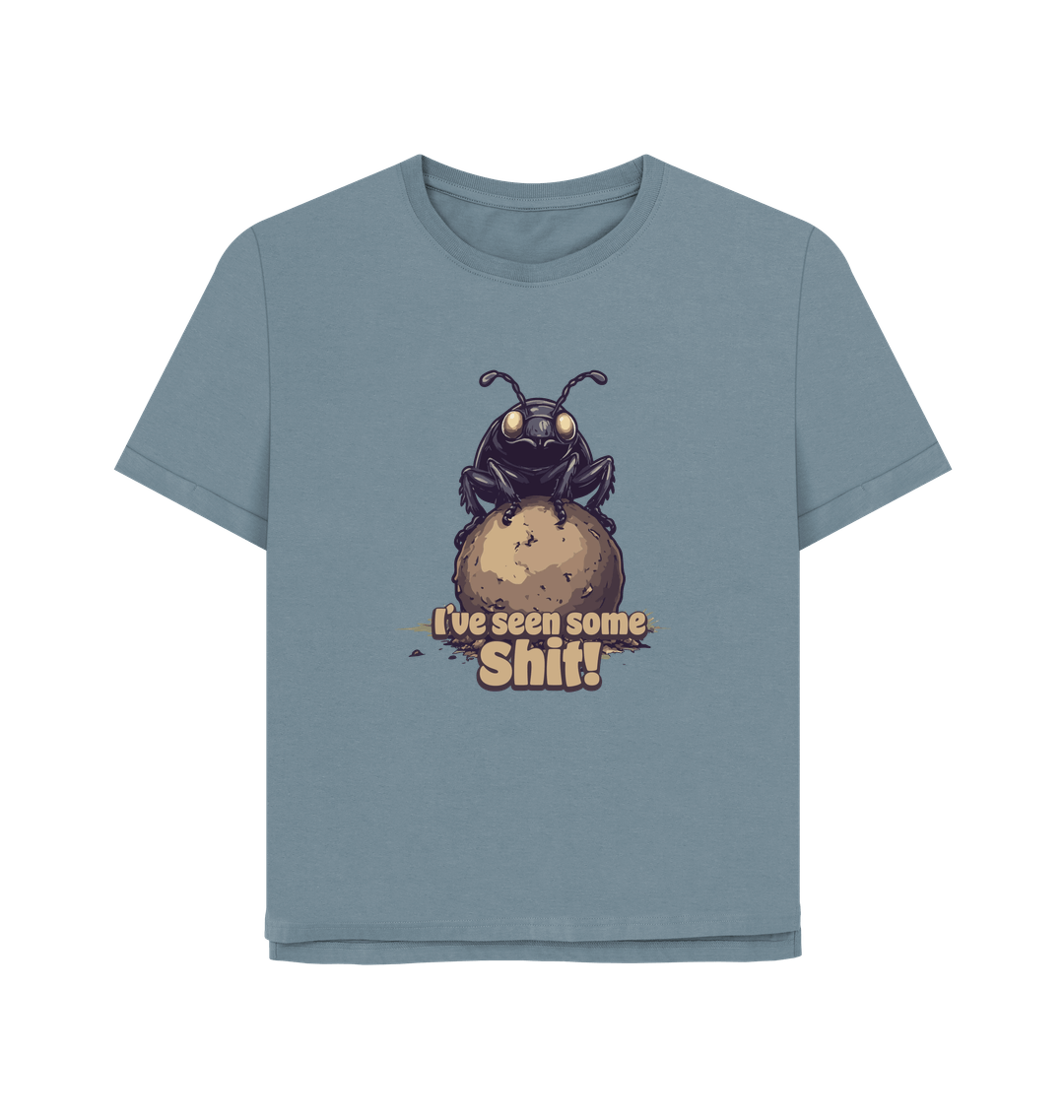 Stone Blue Printed T-shirt