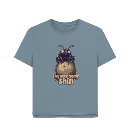 Stone Blue Printed T-shirt