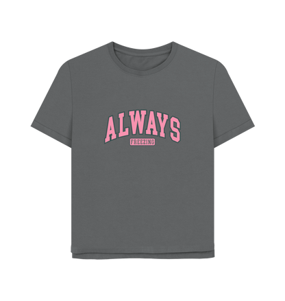 Slate Grey Freezing Always Women's Relaxed Fit T-shirt