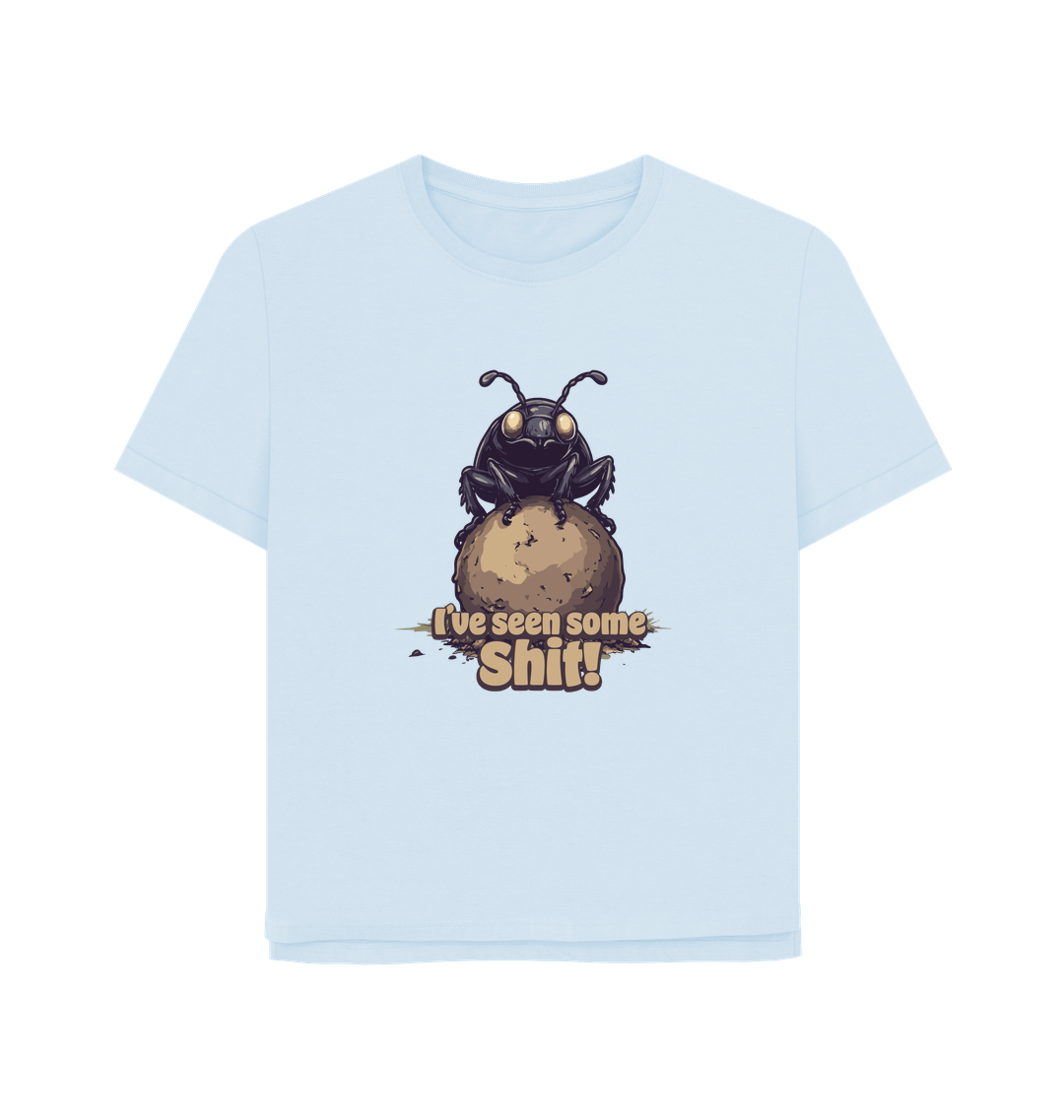 Sky Blue Printed T-shirt