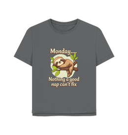 Slate Grey Printed T-shirt