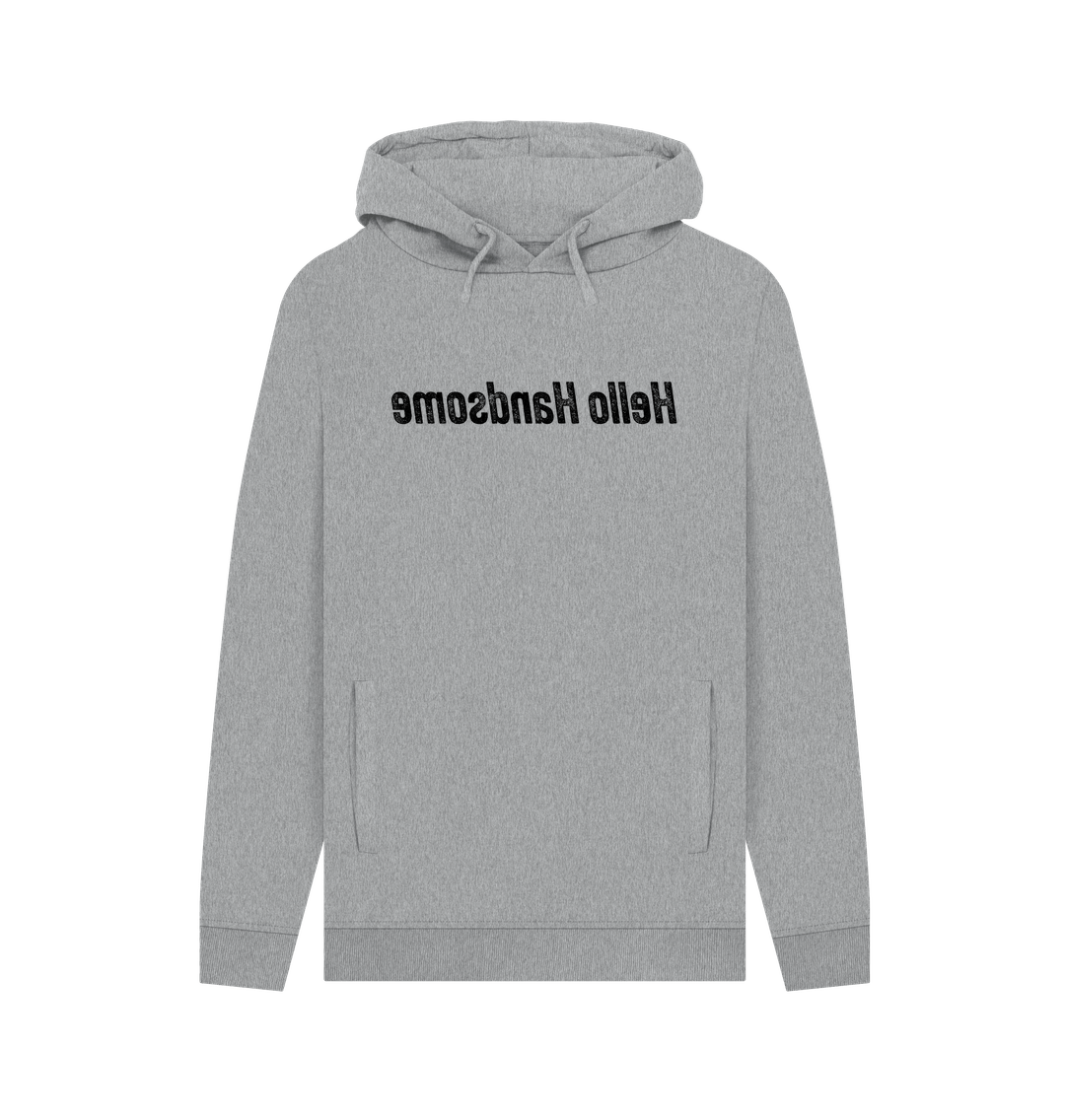 Light Heather Hello Handsome Men's Hoodie