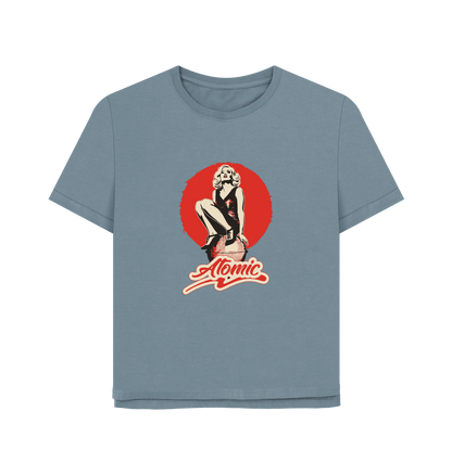 Stone Blue Atomic Women's Relaxed Fit T-shirt