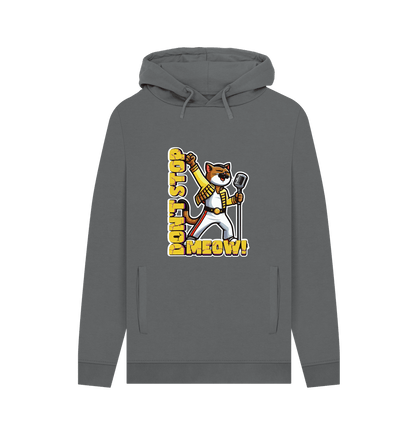 Slate Grey Don't Stop Meow Men's Hoodie