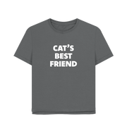 Slate Grey Cat's Best Friend Women's Relaxed Fit T-shirt