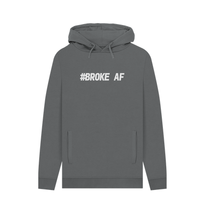 Slate Grey Broke Men's Hoodie