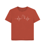 Rust Cat Cardio Woman's Relaxed Fit T-shirt