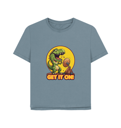 Stone Blue Get It On Women's Relaxed Fit T-shirt
