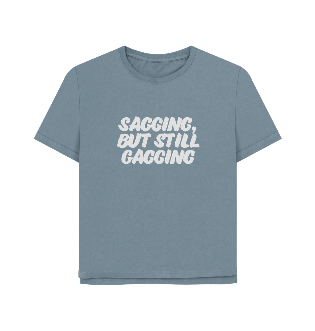 Stone Blue Printed T-shirt