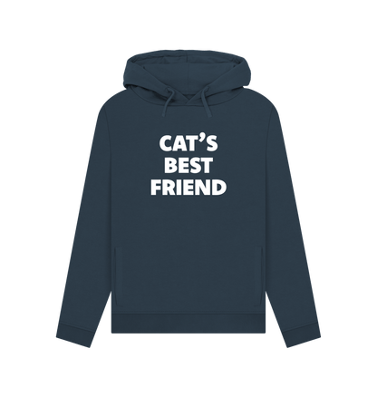 Navy Blue Cat's Best Friend Women's Hoodie