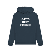 Navy Blue Cat's Best Friend Women's Hoodie